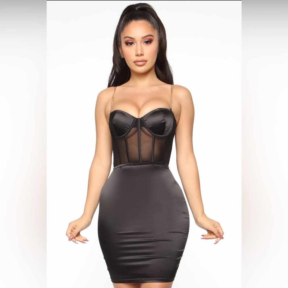 Black fashion nova mini dress